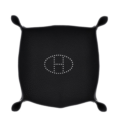 Hermes Taurillon Clemence Mises et Relances Change Tray Black 1 of 7