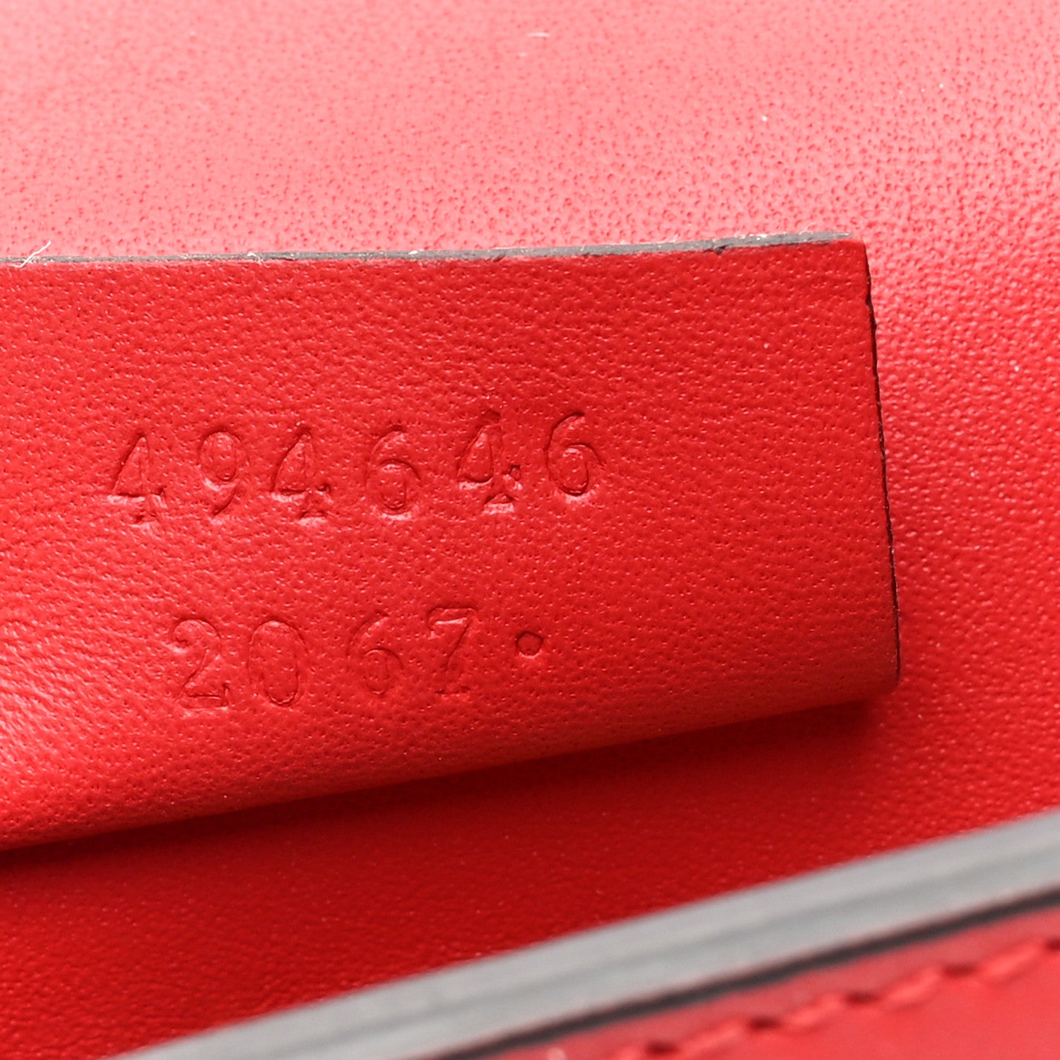 Gucci Calfskin Super Mini Sylvie Chain Shoulder Bag Hibiscus Red 7 of 10
