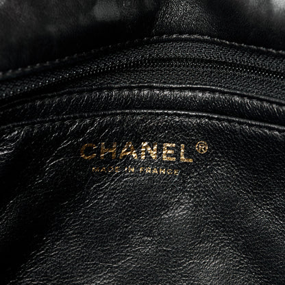 Chanel Lambskin Quilted Valentine Charms Medium Single Flap Black 6 of 12