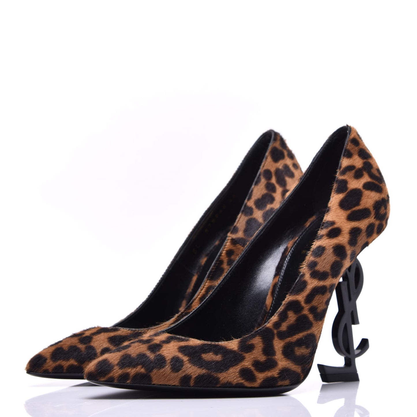 Calf Hair Leopard Print Opyum 110 Pumps 36 Brown