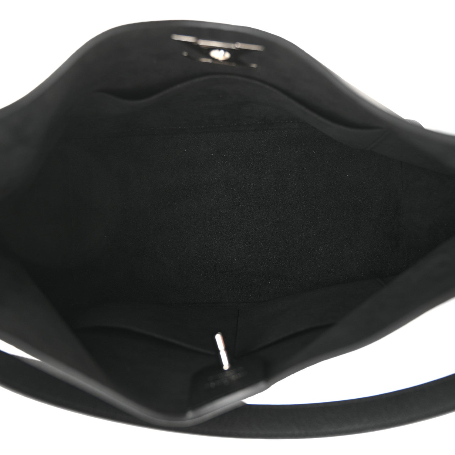 Louis Vuitton Calfskin Lockme Hobo Black 5 of 9