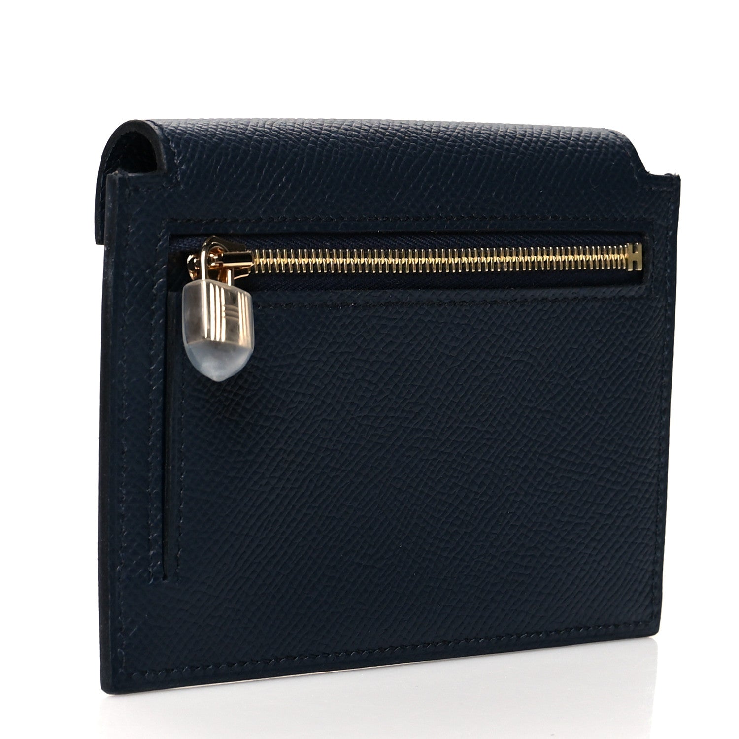 Hermes Epsom Kelly Pocket Compact Wallet Bleu Indigo 3 of 8