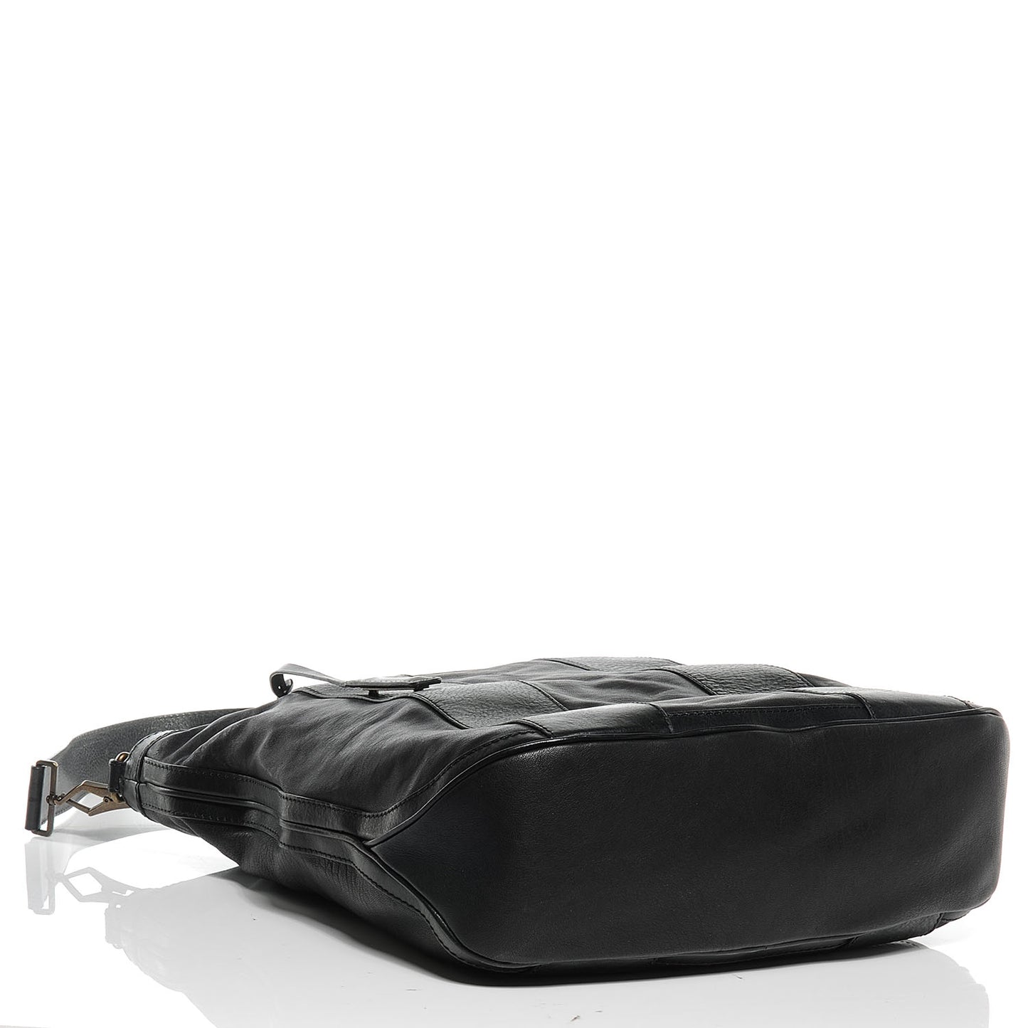 Vintage Washed Leather Medium Bonington Tote Black