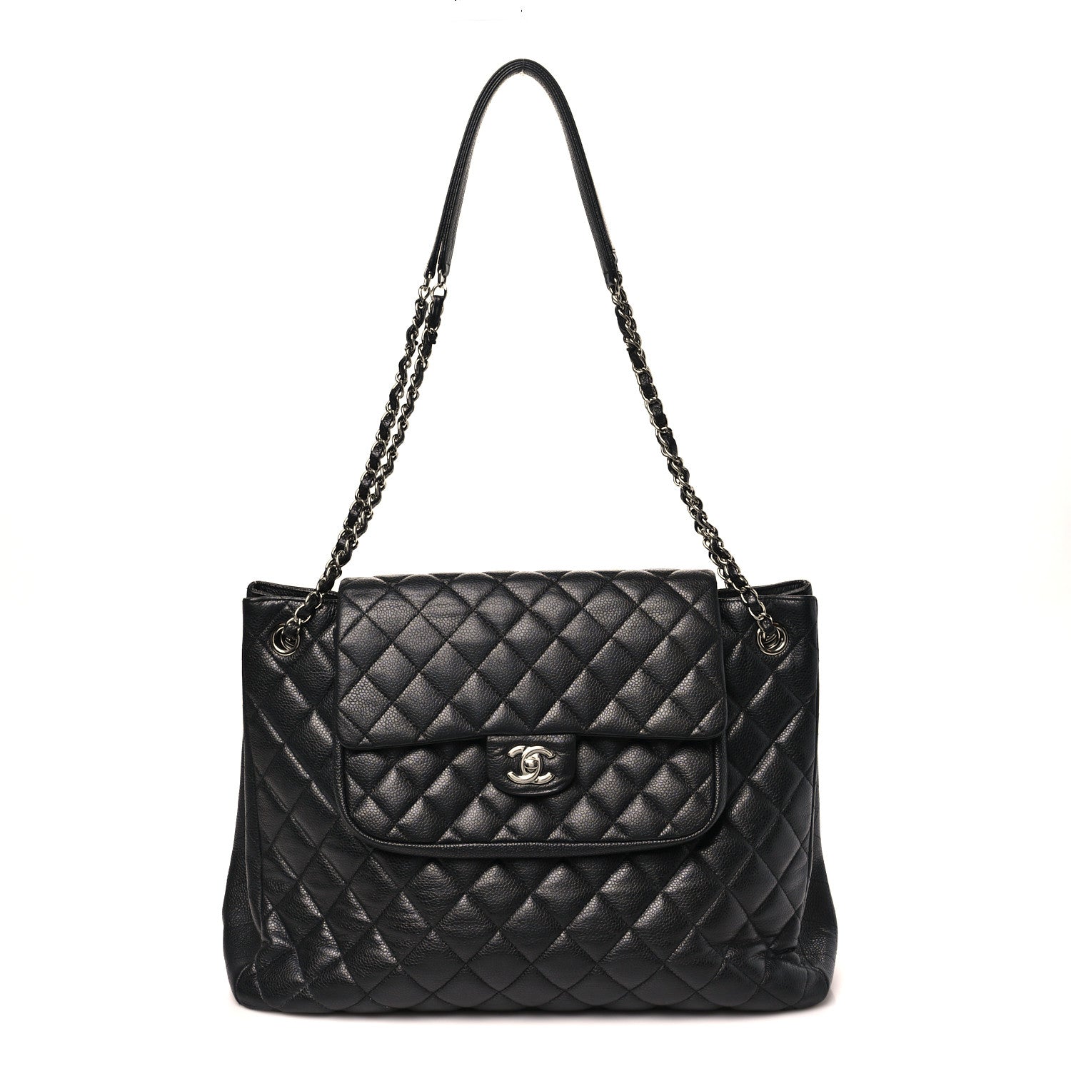 Chanel Caviar Quilted Flap Tote Black 1 of 10