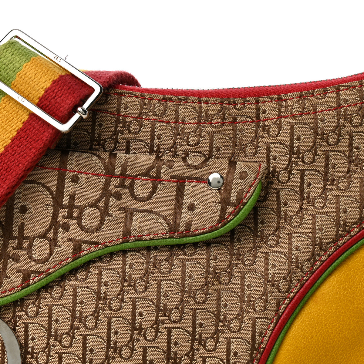 Monogram Rasta Double Saddle Beige