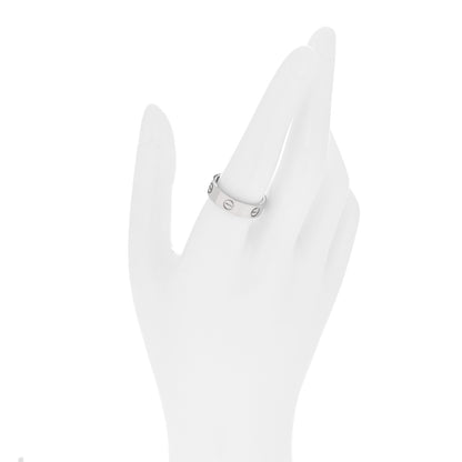 Cartier 18K White Gold 5.5mm LOVE Ring 58 8.25 2 of 4