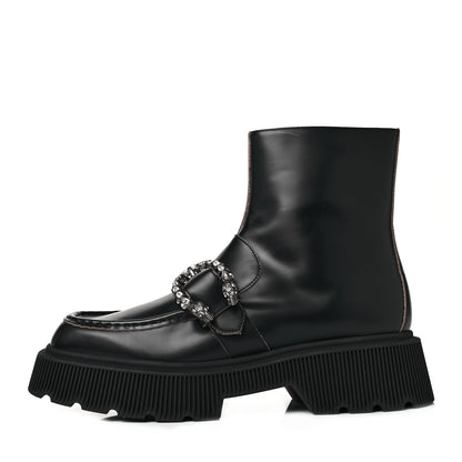 Gucci Cordovan Lux Dionysus Hunder Boots 41 Black 1 of 7