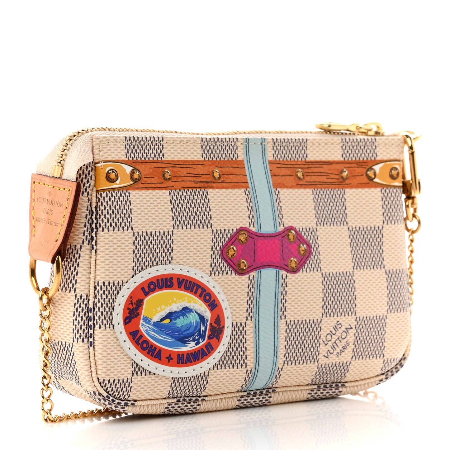 Damier Azur Summer Trunks Hawaii Mini Pochette Accessories