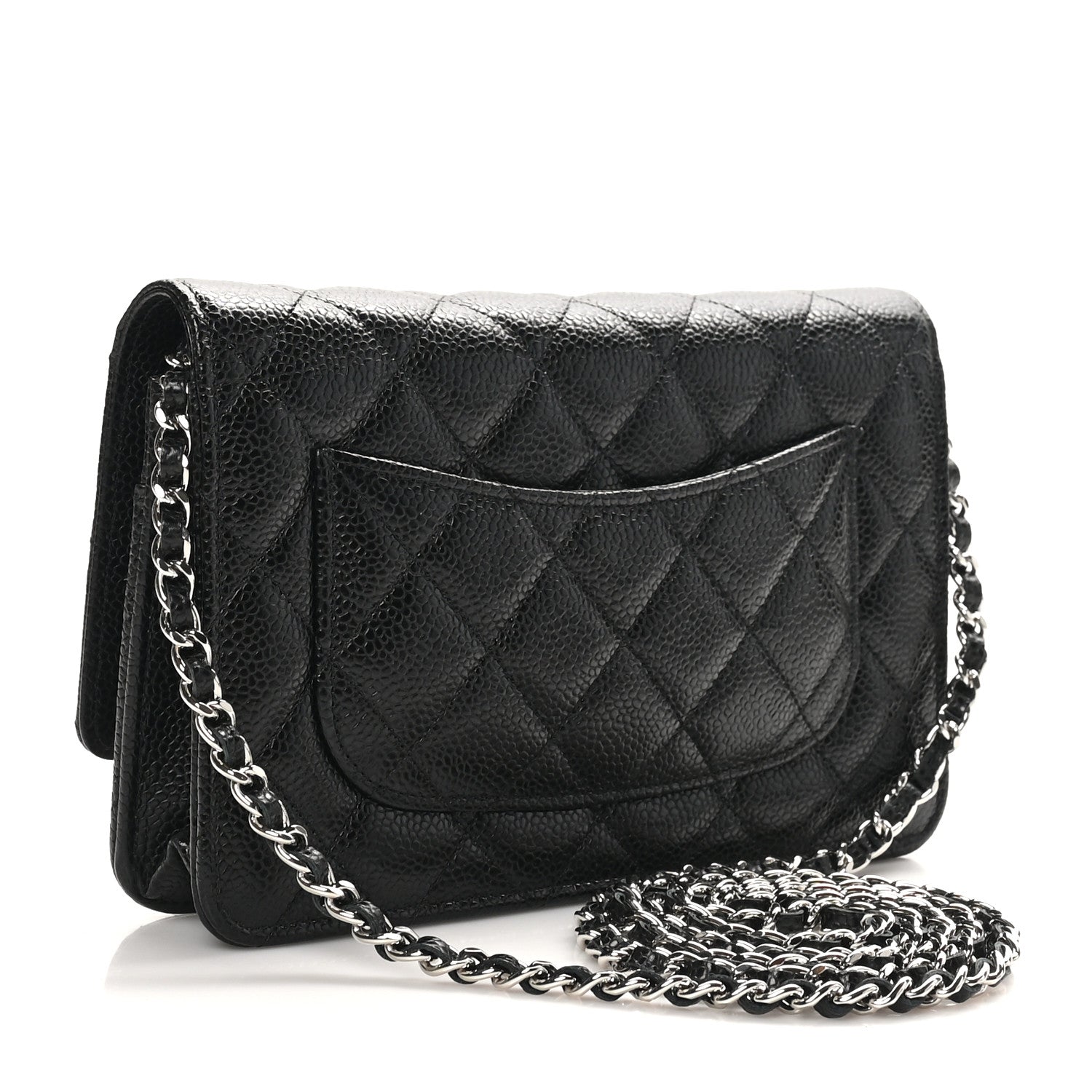 Chanel Caviar Quilted Wallet on Chain WOC Black 3 of 12