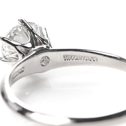 Tiffany Platinum Diamond .90ct Solitaire Engagement Ring 51 5.75 4 of 5