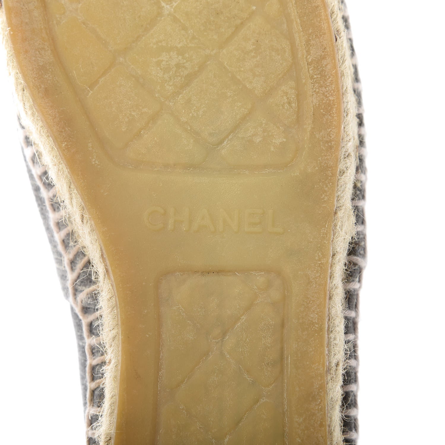Chanel Striated Suede Espadrilles 38 Dark Grey 7 of 11