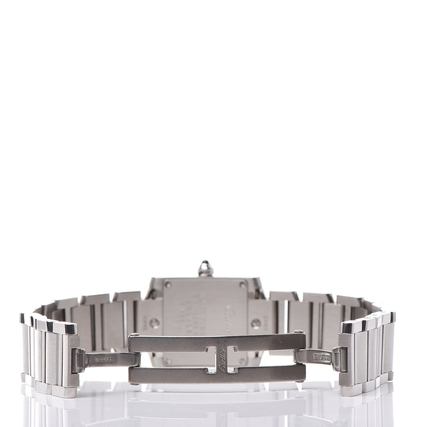 Stainless Steel 20mm Tank Francaise Quartz Watch