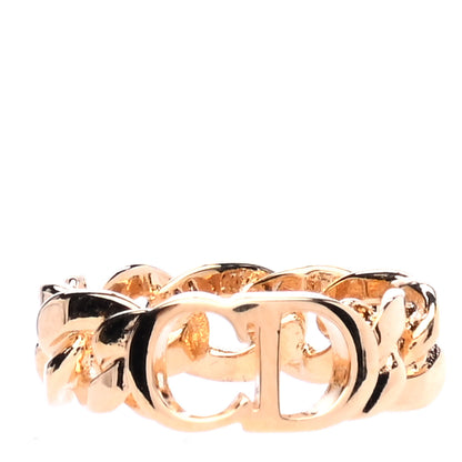 Christian Dior Metal Danseuse Etoile Chain Ring M Gold 1 of 4