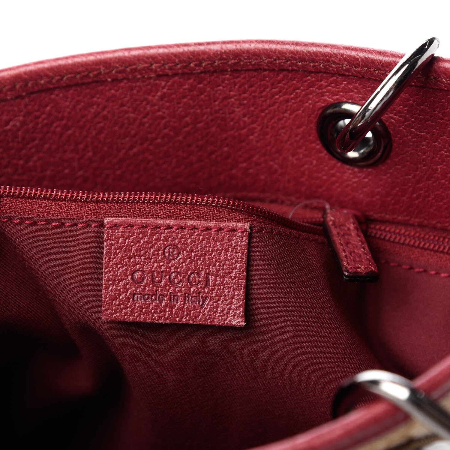 Gucci Monogram Small Eclipse Tote Red 6 of 9