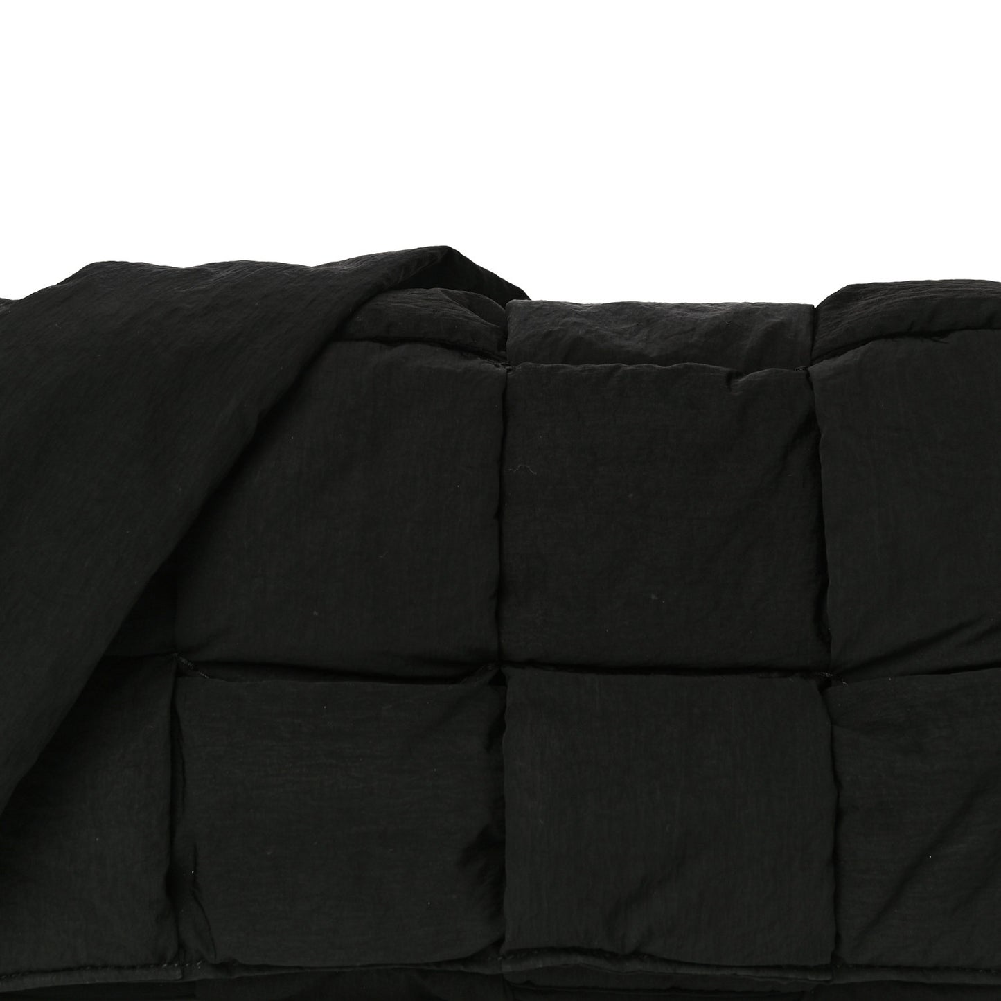 Nylon Intrecciato Padded Tech Cassette Bag Black