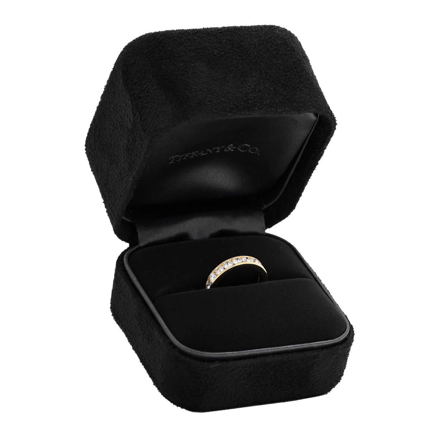 18K Yellow Gold Diamond 4mm Channel Set Band Ring 46 3.75