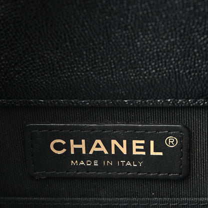 Chanel Caviar Quilted North South Boy Flap Black 6 of 9
