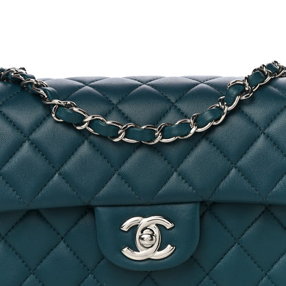 Chanel Lambskin Quilted Mini Rectangular Flap Dark Blue 7 of 11
