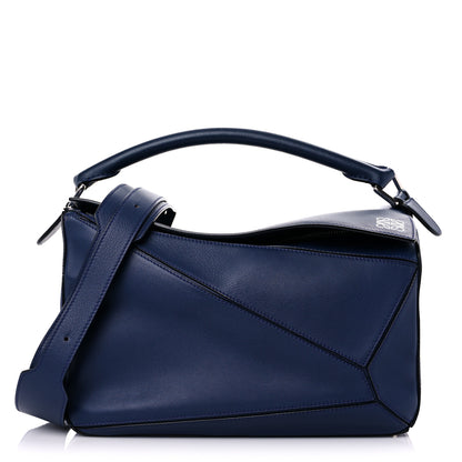 Loewe Calfskin Medium Puzzle Bag Marine 1 of 14