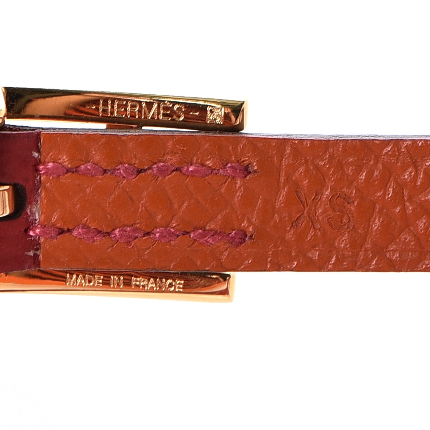 Epsom Behapi Double Tour Bracelet XS Rouge Casaque