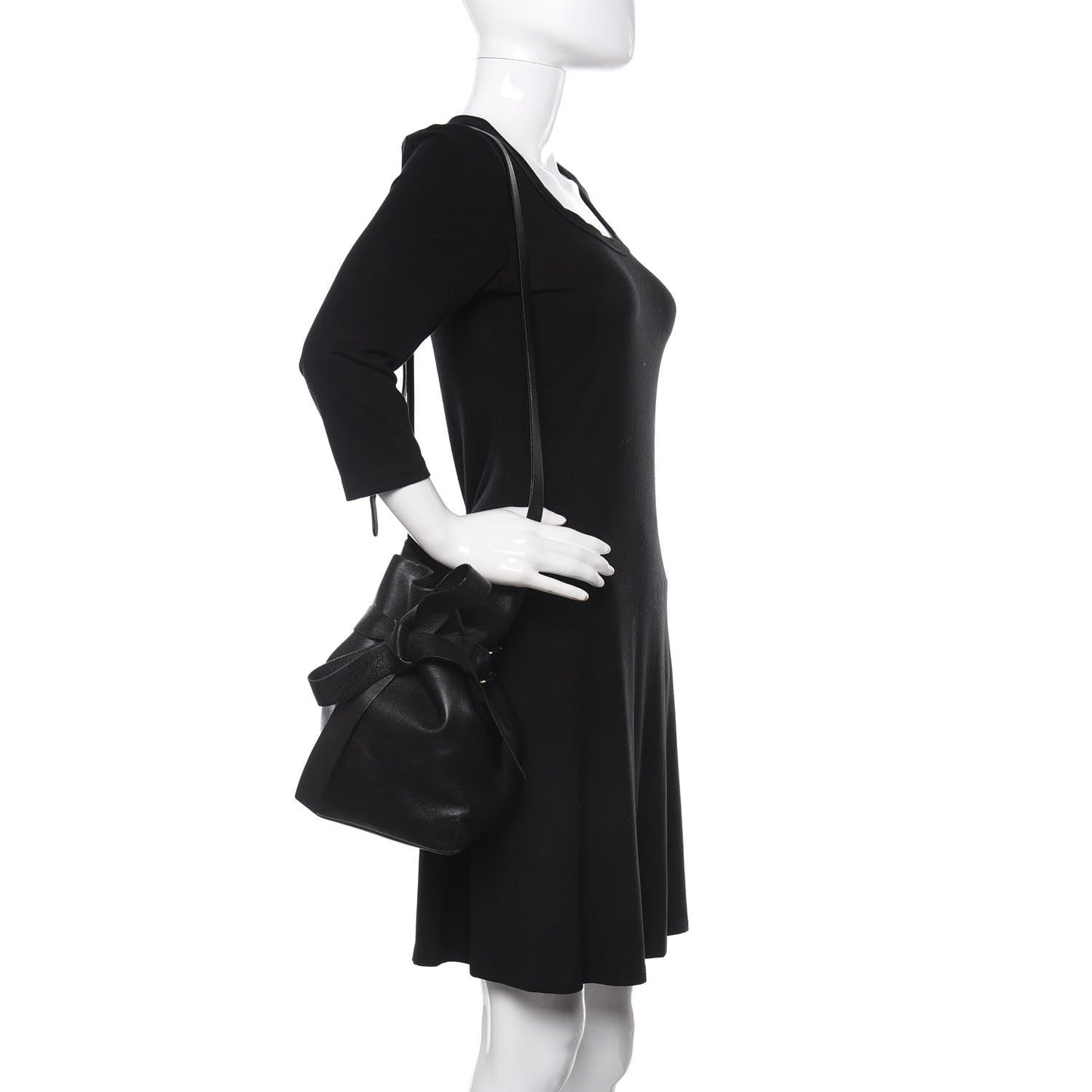 Nappa Eve Bucket Bag Black