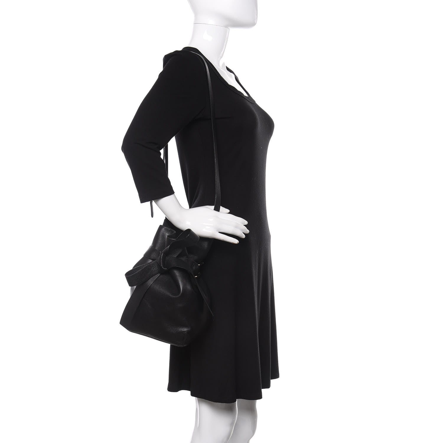 Jimmy Choo Nappa Eve Bucket Bag Black 2 of 9