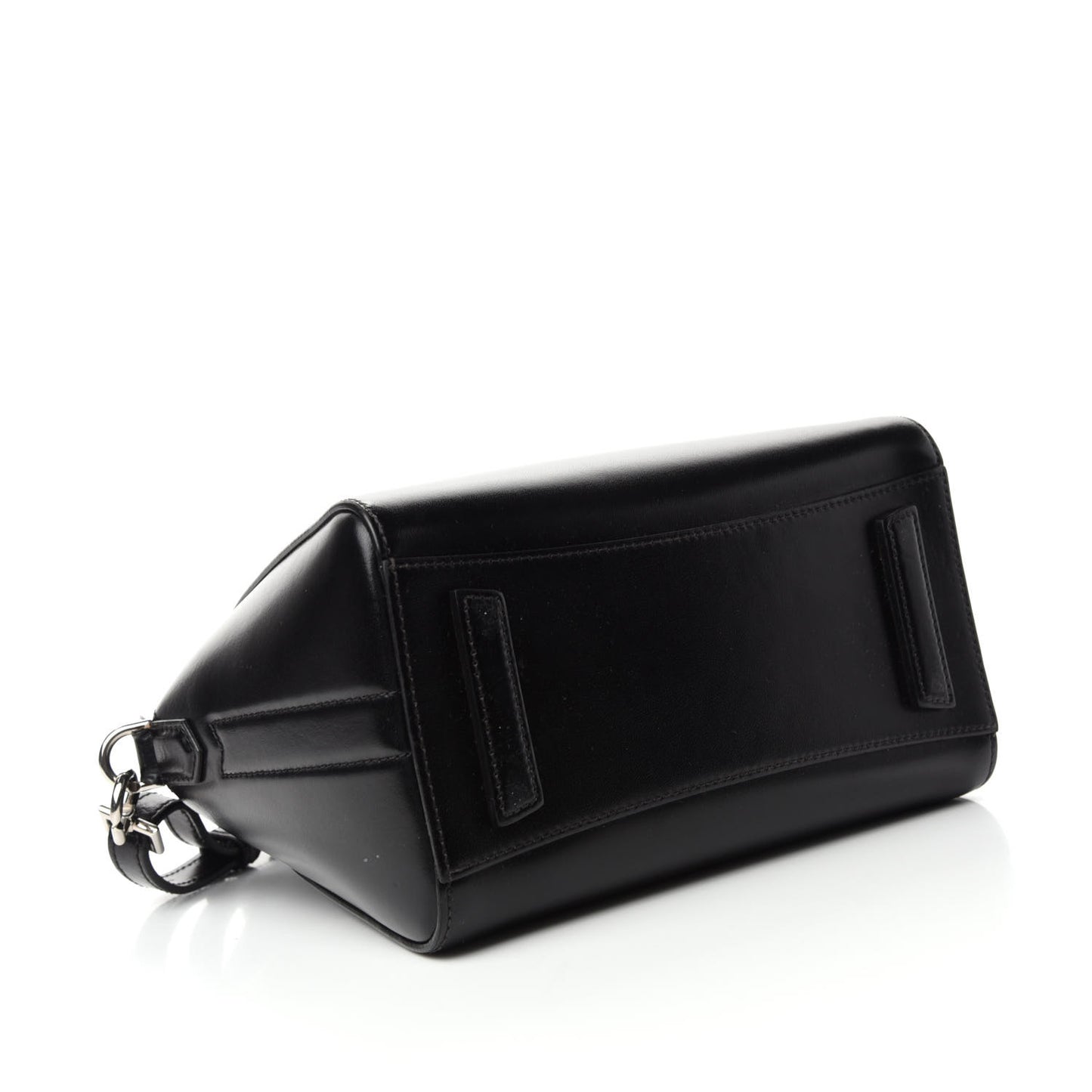 Shiny Lord Calfskin Mini Antigona Black