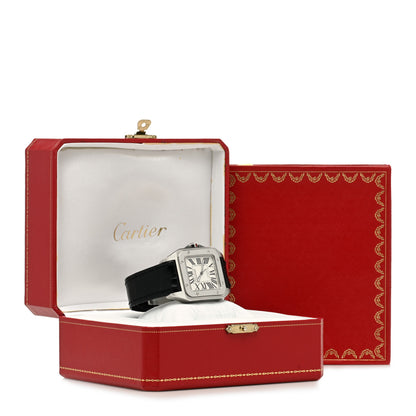 Cartier Stainless Steel Alligator 38mm Santos 100 Automatic Watch 6 of 6