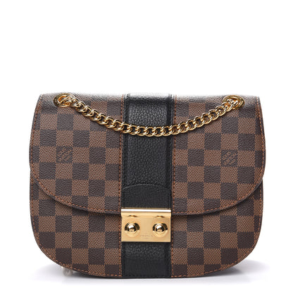 Louis Vuitton Damier Ebene Cuir Taurillon Wight Black 2 of 10