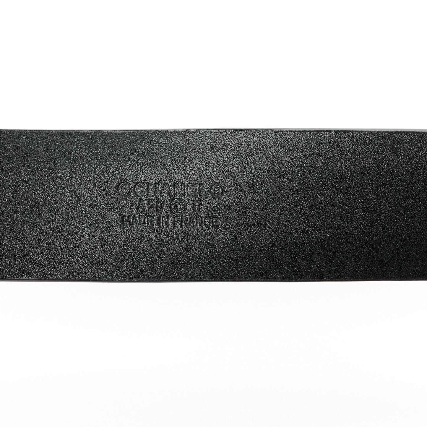 Calfskin Crystal Pearl Caviar CC Belt 80 32 Black