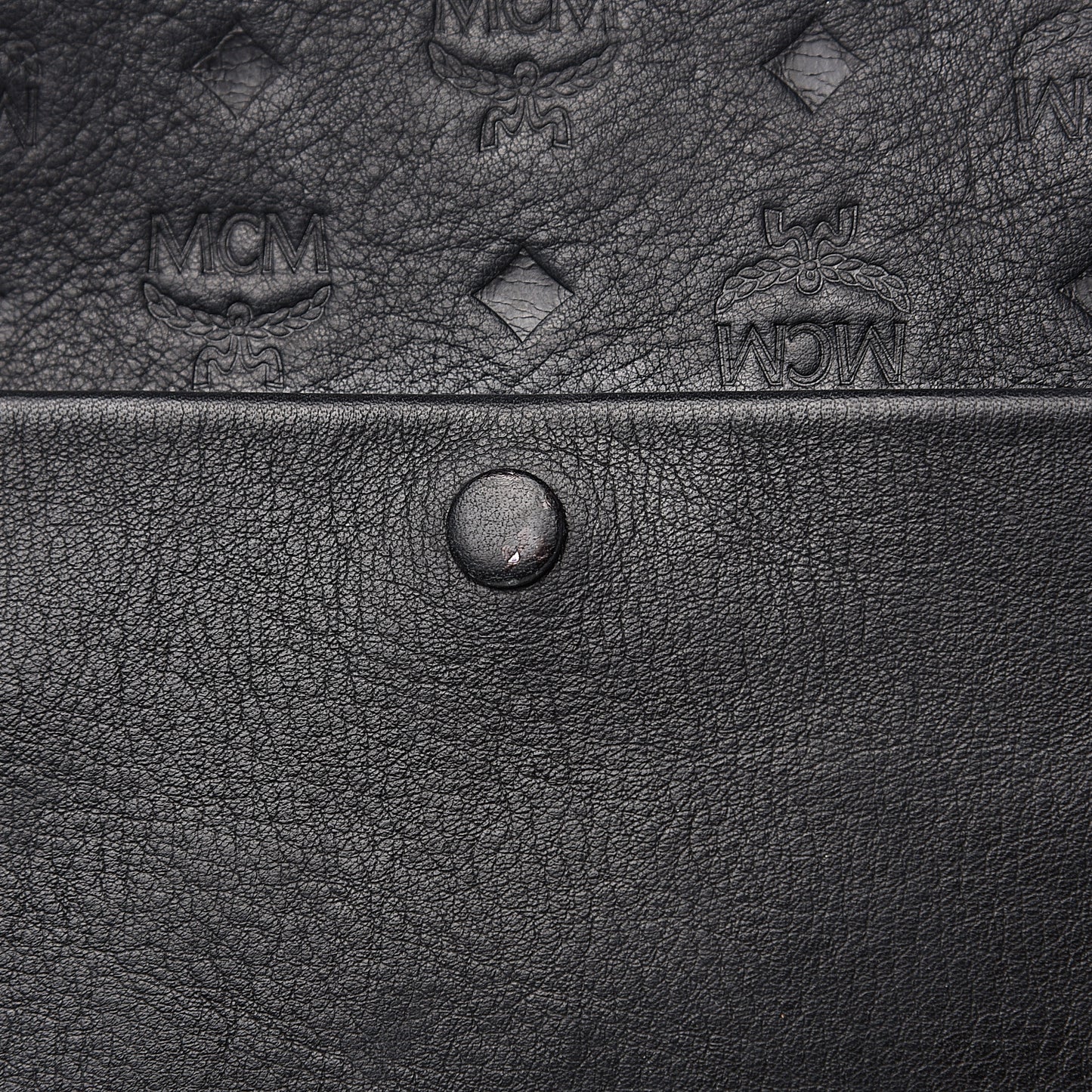 Calfskin Ottomar Monogram Medium Klara Shopper Tote Black