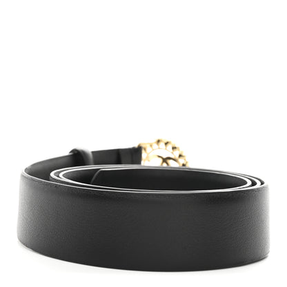 Chanel Calfskin CC Hearts Belt 90 36 Black 2 of 7