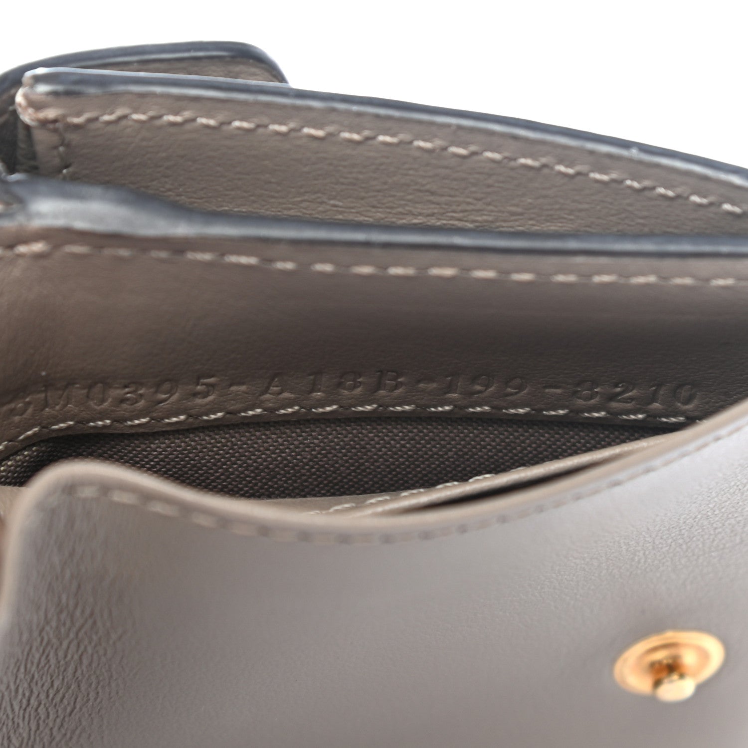 Fendi Vitello Cruise F is Fendi Micro Tri-Fold Envelope Wallet Tortora 8 of 8