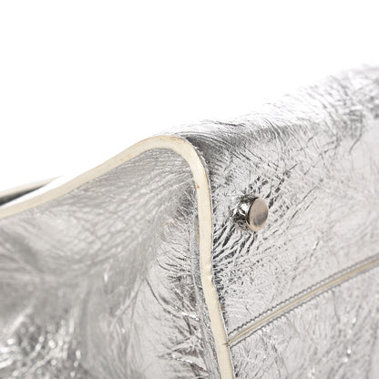 Christian Dior Metallic Calfskin Medium Diorever Flap Silver 8 of 10