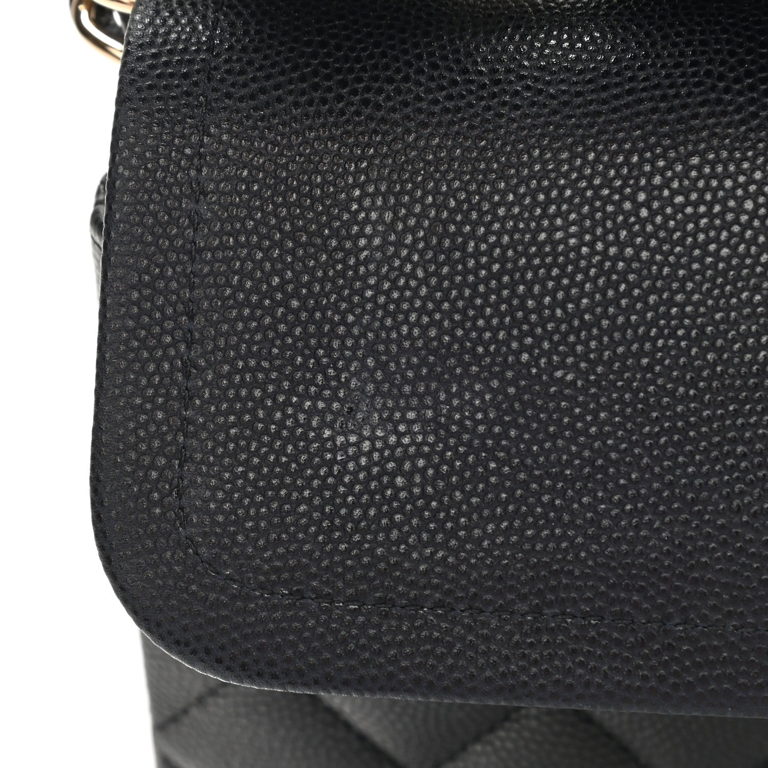 Chanel Caviar Quilted Medium Double Flap Navy 11 of 11