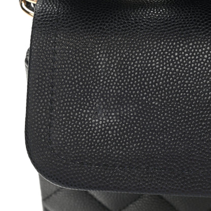 Chanel Caviar Quilted Medium Double Flap Navy 11 of 11