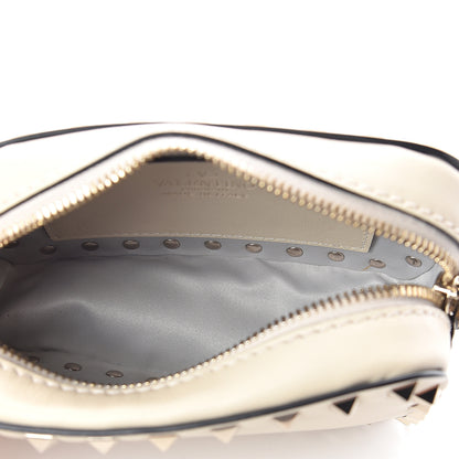 Valentino Garavani Calfskin Small Rockstud Chain Camera Crossbody Bag Ivory 4 of 8