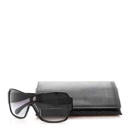 Chanel Acetate Shield Sunglasses 5449-A Black 8 of 8