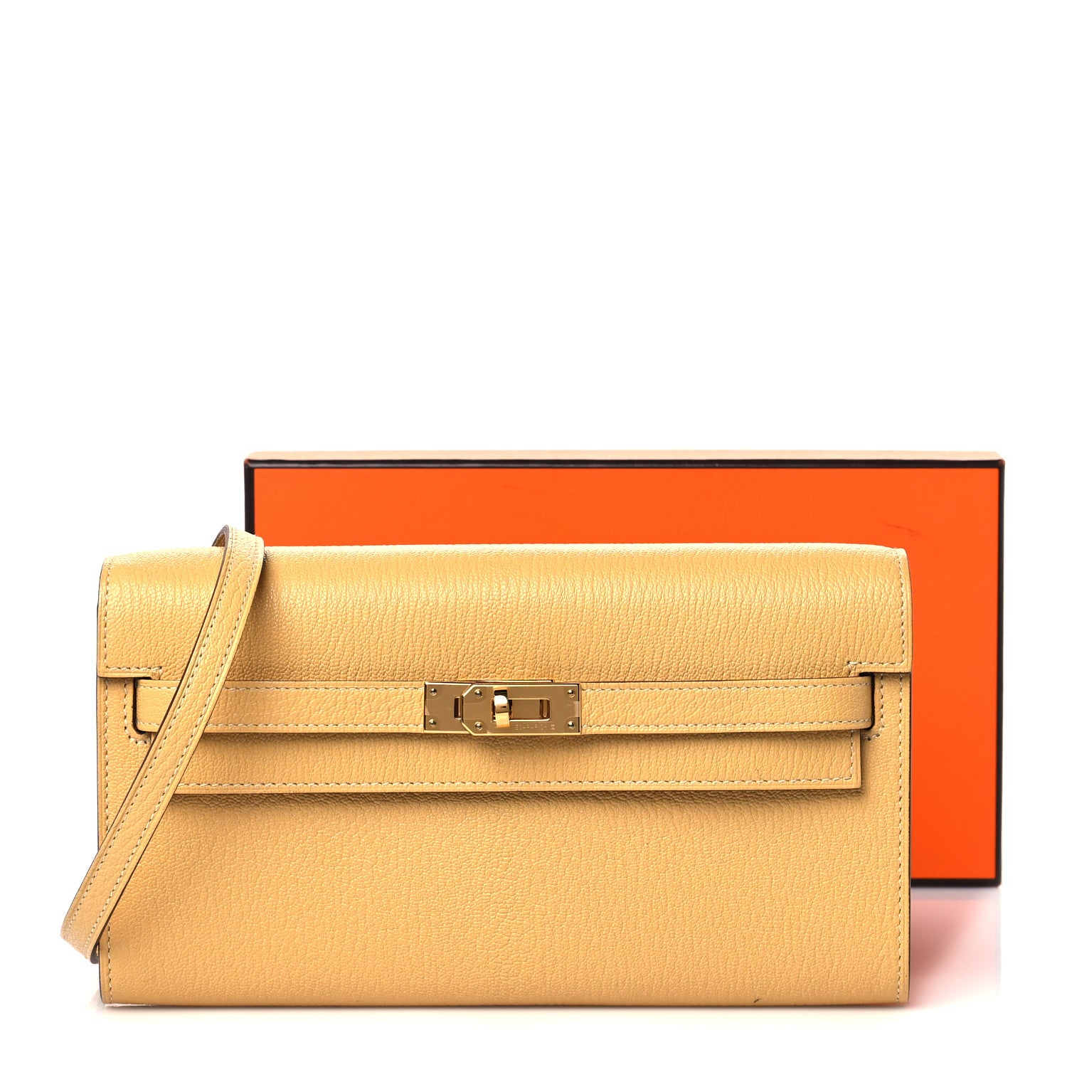 Hermes Chevre Mysore Kelly Wallet To Go Foin 9 of 9