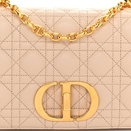Christian Dior Supple Calfskin Cannage Medium Caro Bag Beige 7 of 9