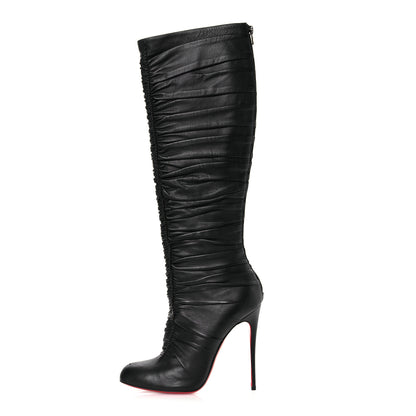 Christian Louboutin Calfskin Lina 100 Boots 40.5 Black 1 of 11