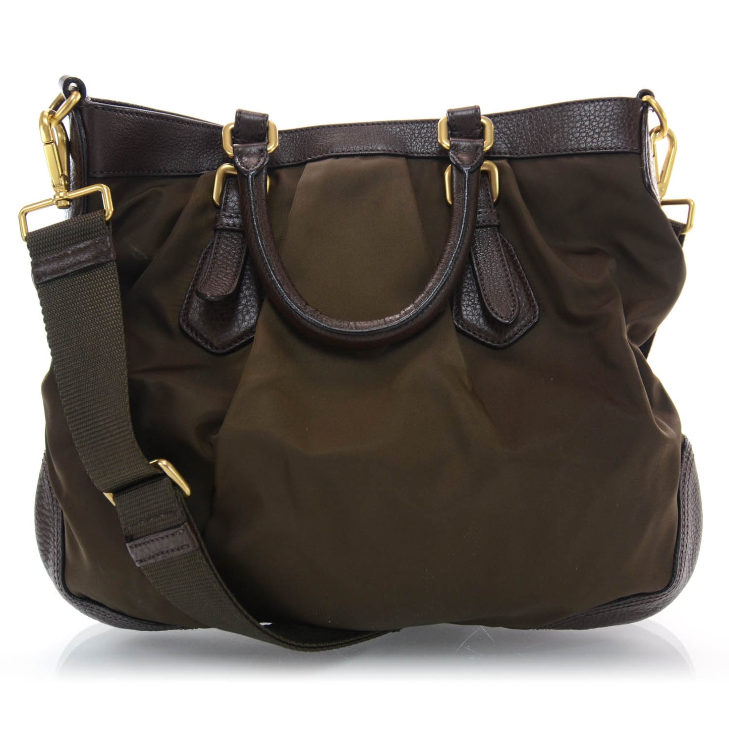 Tessuto Nylon Logo Satchel