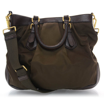 Prada Tessuto Nylon Logo Satchel 3 of 8