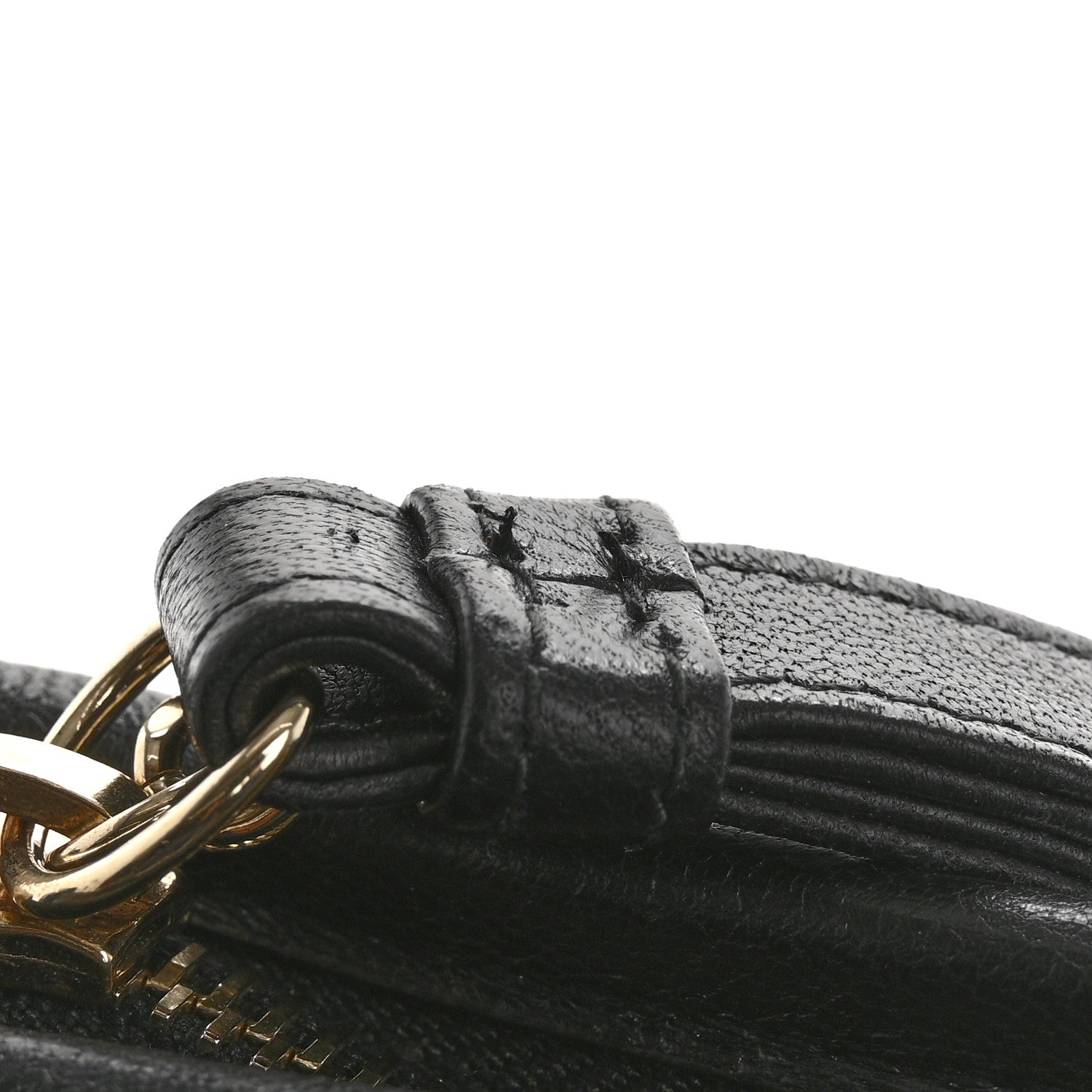 Chanel Tweed PVC Lambskin Wristlet Pouch Black 12 of 13