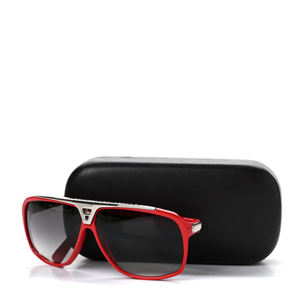 Louis Vuitton Acetate Evidence Sunglasses Z0286E Red 8 of 8