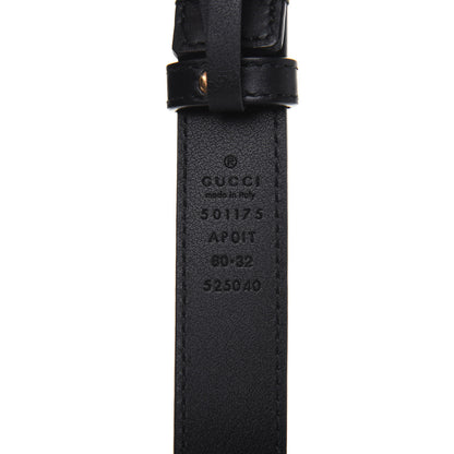 Gucci Calfskin Crystal Double G 30mm Belt 80 32 Black 3 of 8
