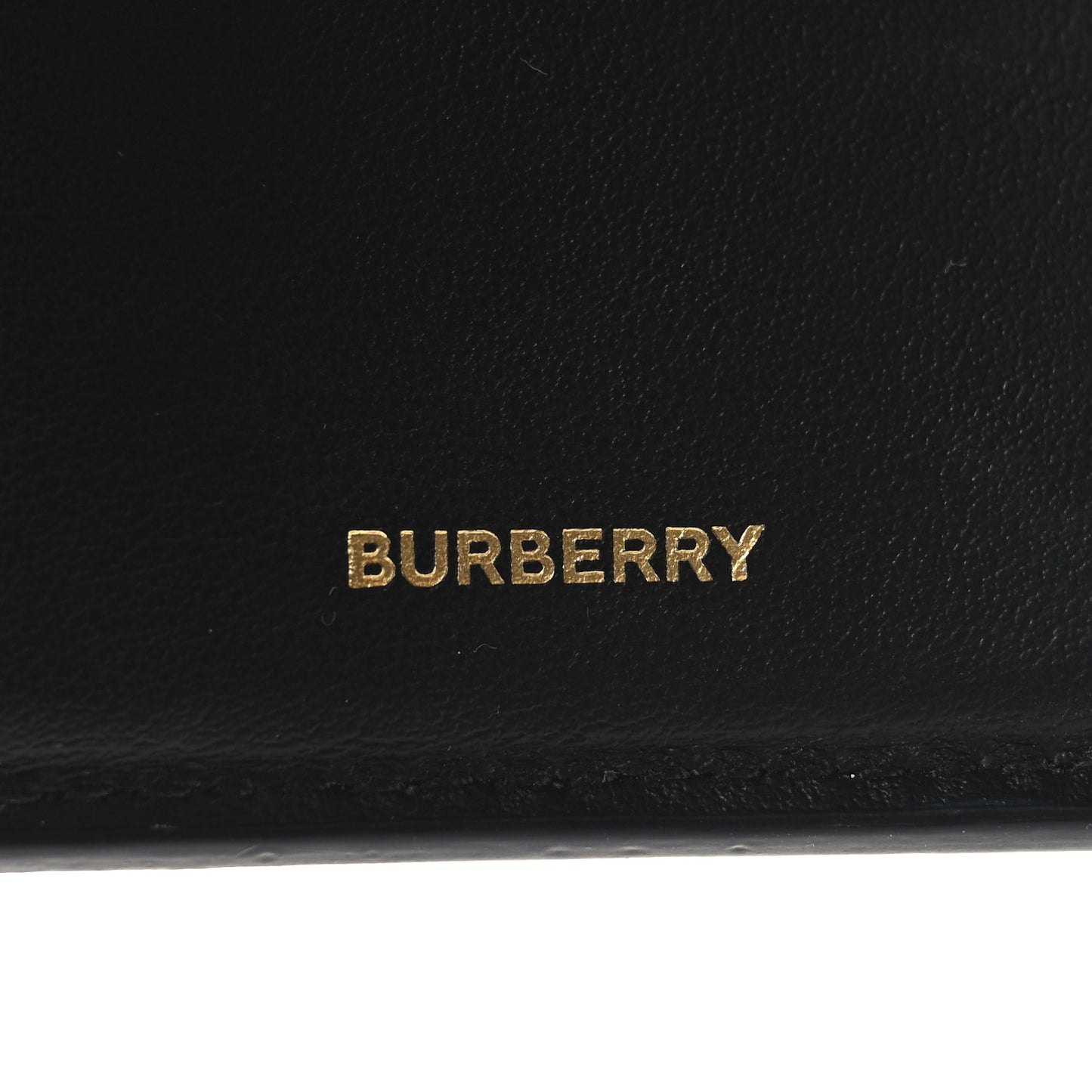 Grainy Calfskin Vintage Check Small Folding Wallet Archive Beige Black