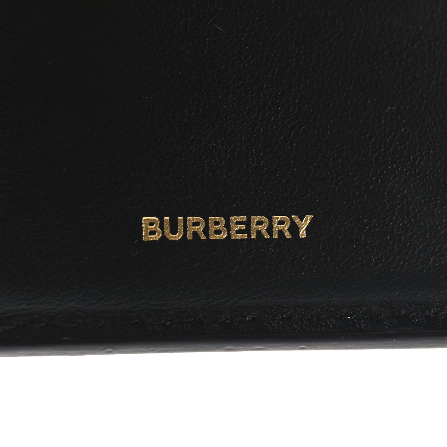 Burberry Grainy Calfskin Vintage Check Small Folding Wallet Archive Beige Black 7 of 7