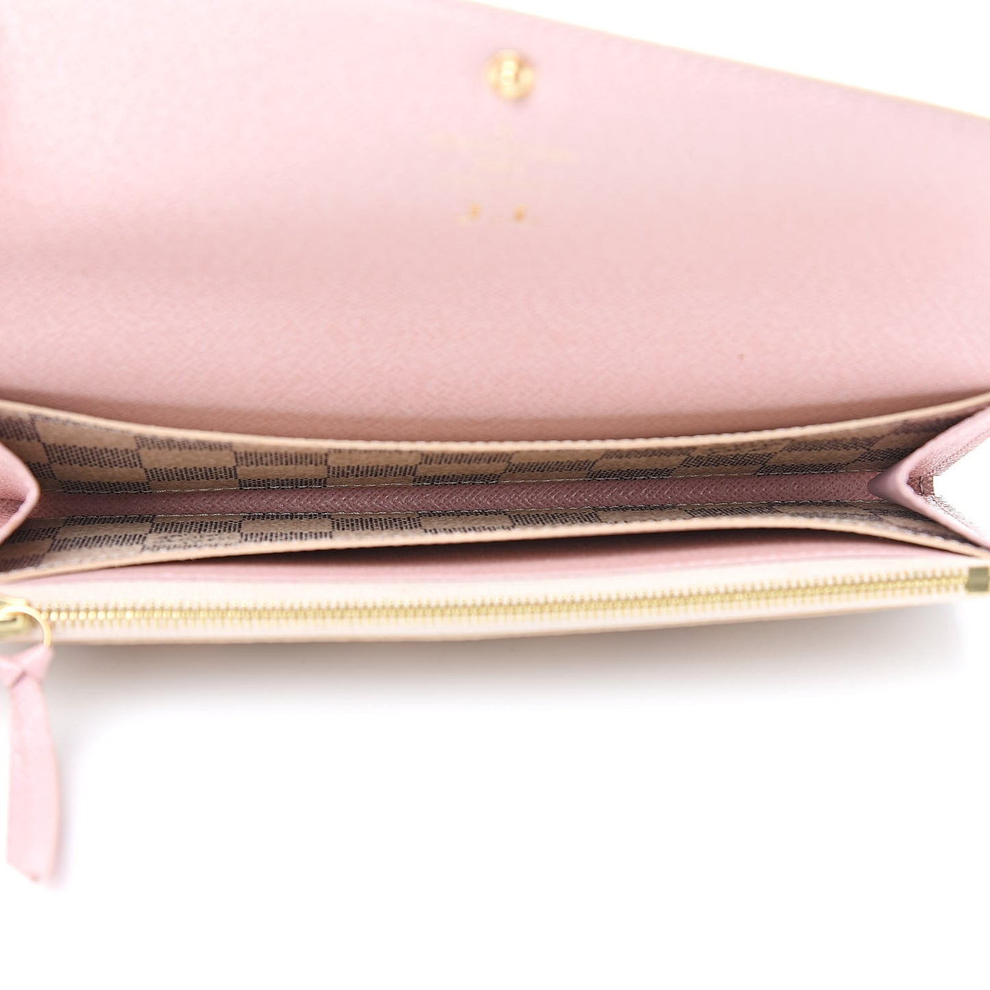 Damier Azur Emilie Wallet Rose Ballerine