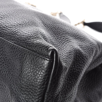 Gucci Pebbled Calfskin Large Soho Chain Shoulder Bag Black 12 of 13